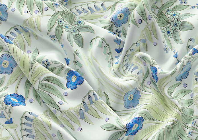 Cotswold Faux Silk, Sapphire - Twist&Fit Roman Blind - Image 4